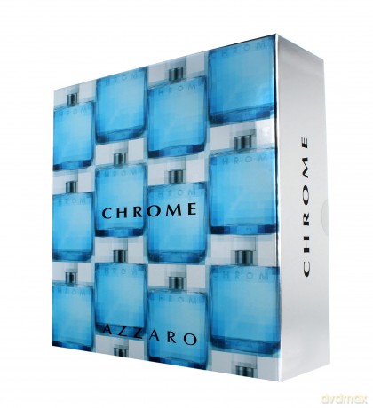 Azzaro Chrome Men Zestaw prezentowy (woda toaletowa 50 ml+dezodorant sztyft 75 ml)