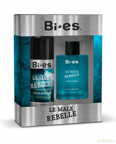 Bi-es Le Male Rebelle Komplet (woda toaletowa 100 ml + Dezodorant 150 ml)