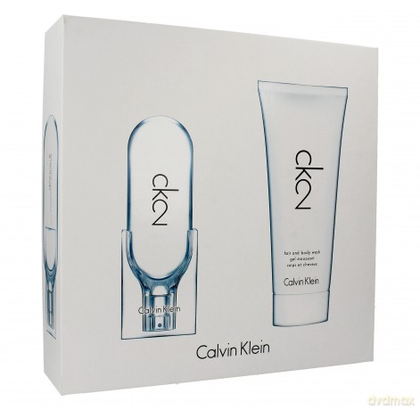 Calvin Klein CK 2 Zestaw prezentowy (woda toaletowa 50 ml+żel pod prysznic 2w1 100 ml)