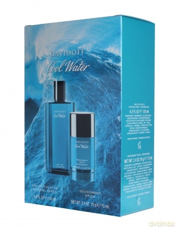 Davidoff Cool Water Men Zestaw prezentowy (woda toaletowa 125 ml+deo sztyft 75 ml)