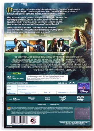 Piraci z Karaibów 4: Na nieznanych wodach [DVD]