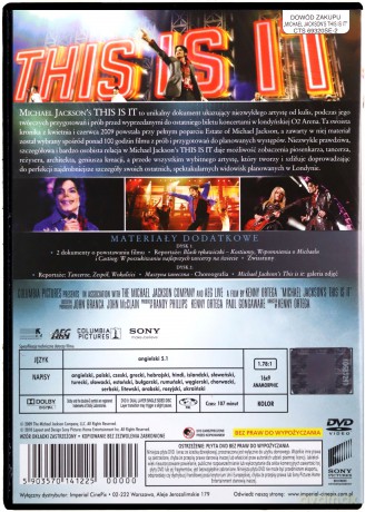 This is it (Michael Jackson) wydanie specjalne (Czarne) [2DVD]