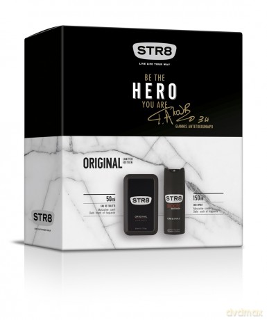 STR 8 Original Zestaw prezentowy (dezodorant spray 150 ml+woda toaletowa 50 ml)