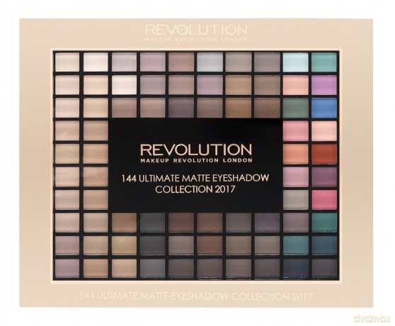 Makeup Revolution 2017 Collection Palette 144 Zestaw matowych cieni do powiek (144 kolory) 116 g