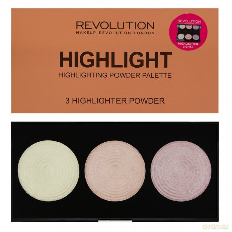 Makeup Revolution Highlighter Palette Rozświetlacze Highlight 15 g