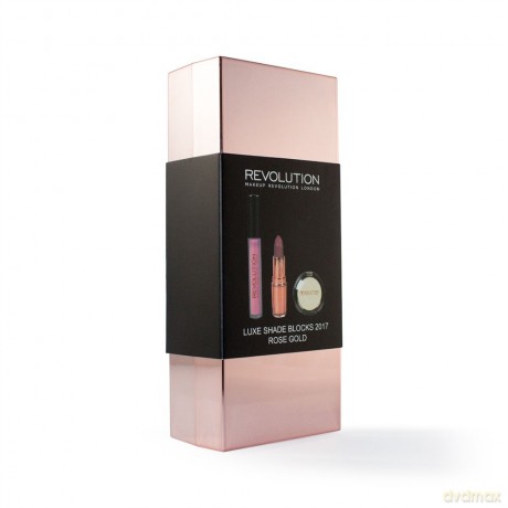 Makeup Revolution Luxe Shade Blocks 2017 Zestaw kosmetyków do makijażu Rose gold 1op.