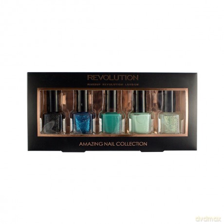 Makeup Revolution Nail Collection Zestaw lakierów do paznokci Mermaid 1op.-5 szt