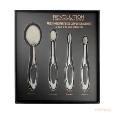 Makeup Revolution Precision Expert Luxe Complete Brush Set Zestaw szczotek do makijażu 1op(4 szt)