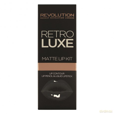Makeup Revolution Retro Luxe Matte Lip Kits Zestaw do ust (konturówka +błyszczyk) Ma gnificent 1op.