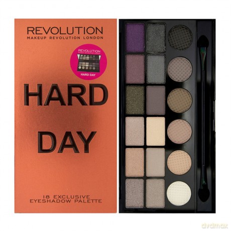 Makeup Revolution Salvation Palette 18 Zestaw cieni do powiek Hard Day (18 kolorów) 13 g