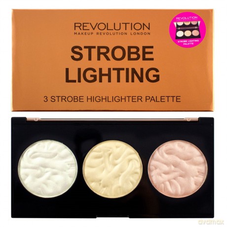 Makeup Revolution Strobe Lighting Palette Rozświetlacze do twarzy 15 g