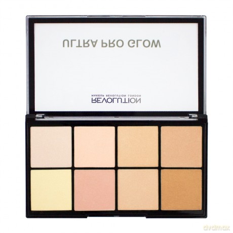 Makeup Revolution Ultra Pro grow Zestaw rozświetlaczy (8 odcieni) 20 g