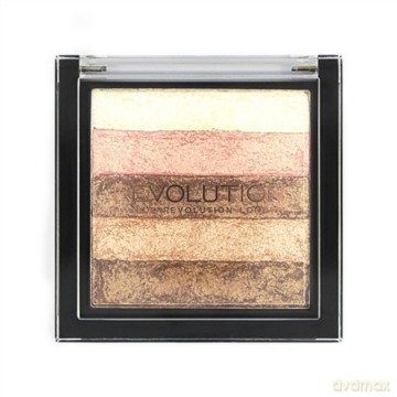 Makeup Revolution Vivid Shimmer Brick - Radiant Paletka bronzerów i rozświetlaczy 7 g