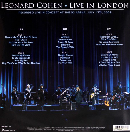 Leonard Cohen: Live In London [3xWinyl]