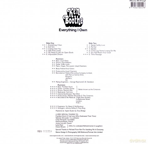 Ken Boothe: Everything I Own [Winyl]