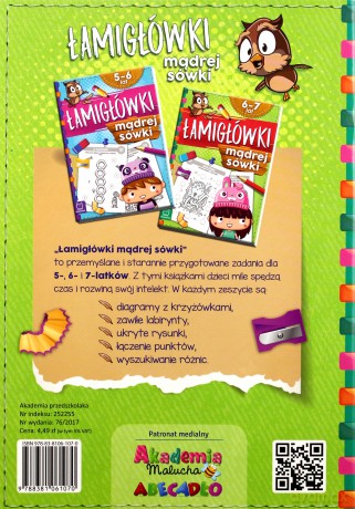 Łamigłówki mądrej sówki 6-7 lat - Agnieszka Bator [KSIĄŻKA]