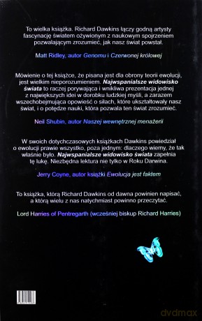 Najwspanialsze widowisko świata. Świadectwo Ewolucji - Richard Dawkins [KSIĄŻKA]