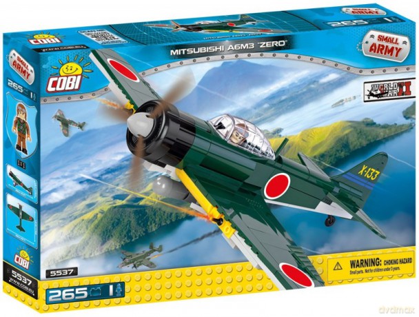 Armia 265 el. Mitsubishi A6M3 Zero - myśliwiec japoński [KLOCKI]