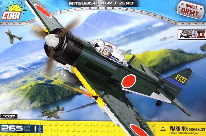 Armia 265 el. Mitsubishi A6M3 Zero - myśliwiec japoński [KLOCKI]