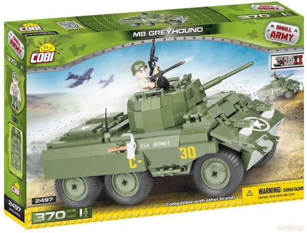 Armia 370 el. M8 Greyhound, amerykański samochód pancerny [KLOCKI]