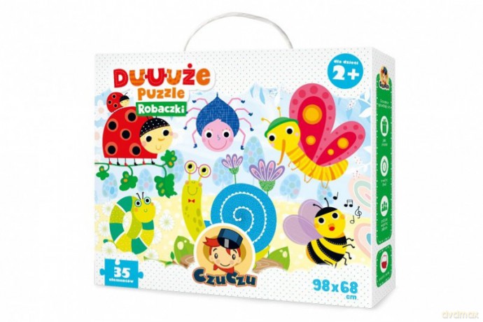Duuuże puzzle Robaczki 35 el.