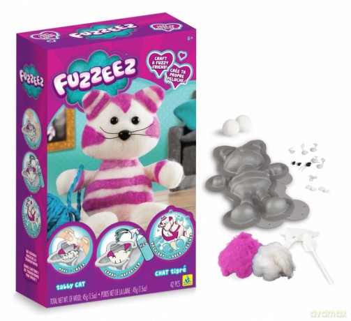 FUZZEEZ Zrób pluszowego zwierzaka - Kot