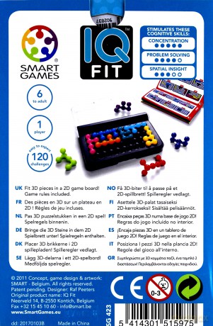 SMART GAMES, IQ Fit [GRA]