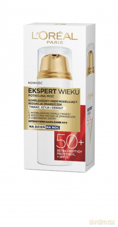 Loreal Ekspert Wieku 50+ Krem modelujący na dzień i noc 50 ml