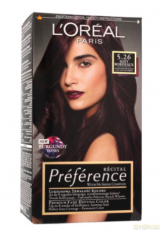 Loreal Farba Recital Preference 5.26 Soft Bordeaux 1 op.