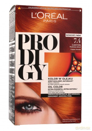 Loreal Prodigy 5 Farba do włosów 7.4 Canyon-miedziany blond 1 op.