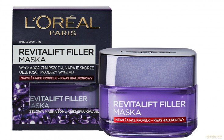 Loreal Revitalift Filler [HA] Hyaluromaska wygładzająca na noc 50 ml