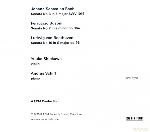 Andras Schiff: Bach Beethoven Busoni [CD]