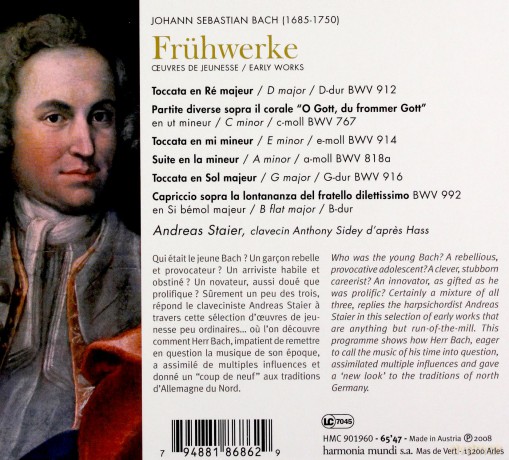 Bach: Fruhwerke Oeuvres De Jeunesse (digipack) [CD]