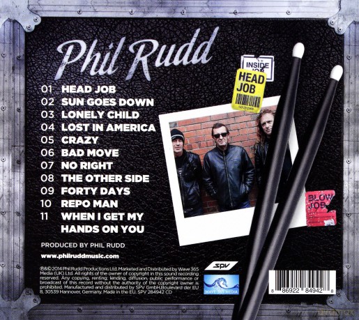 Phil Rudd: Head Job (digipack) [CD]