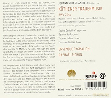 Bach: Kothener Trauermusik (digipack) [CD]