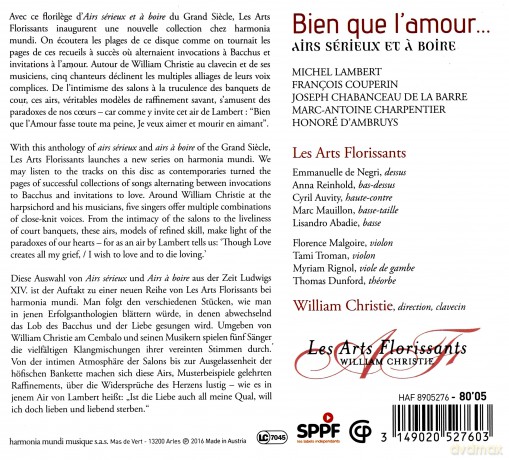 Bien Que L Amour: Lest Arts Florissants (digipack) [CD]