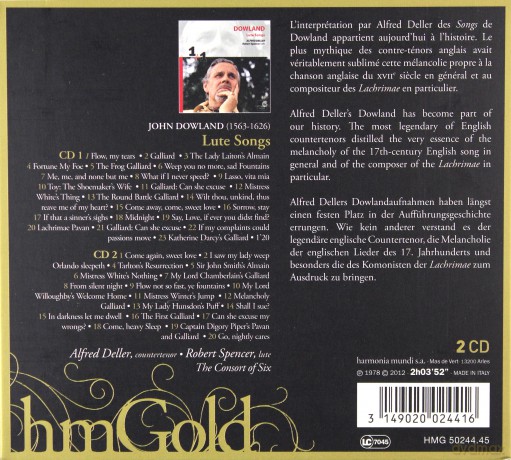 Dowland: Lute Songs (digipack) [2CD]