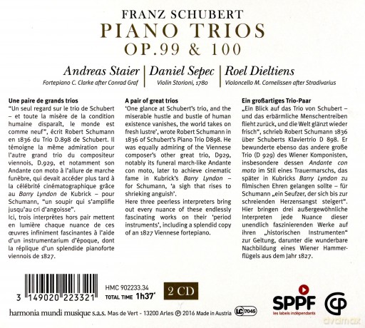 Schubert: Piano Trios (digipack) [2CD]