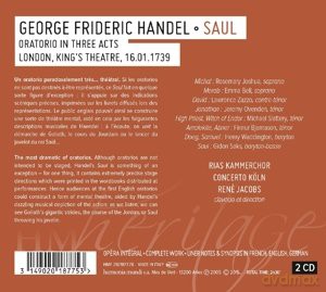 Haendel: Saul (digipack) [2CD]