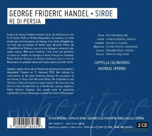 Haendel: Siroe Re di Persia (digipack) [2CD]