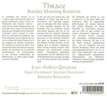 Thrace: Sunday Morning Sessions (digipack) [CD]