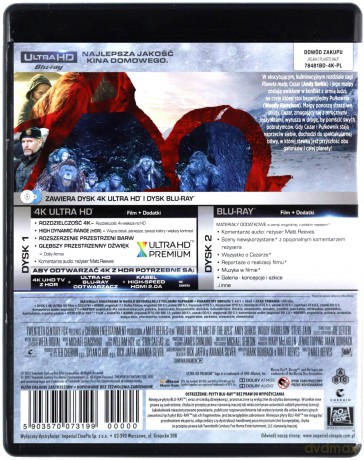 Wojna o Planetę Małp [Blu-Ray 4K]+[Blu-Ray]