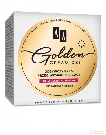 AA Golden Ceramides Odżywczy Krem przeciwzmarszczkowy na dzień - cera sucha i normalna 50 ml