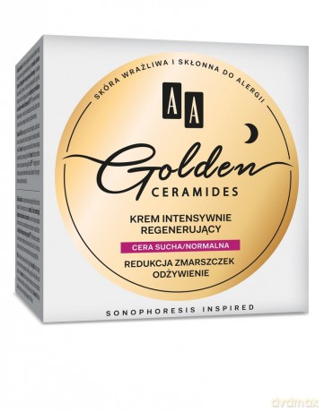 AA Golden Ceramides Krem intensywnie regenerujący na noc - cera sucha i normalna 50 ml