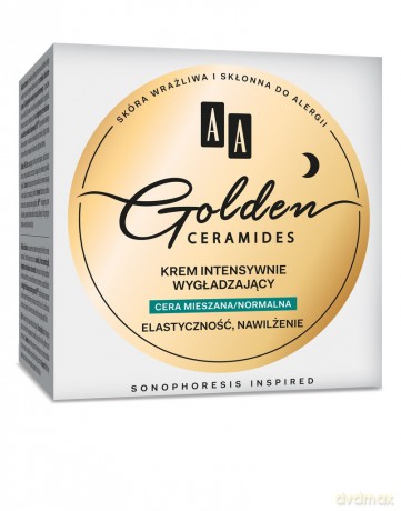 AA Golden Ceramides Krem intensywnie wygładzający na noc - cera normalna i mieszana 50 ml