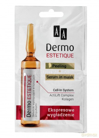 AA Dermo Estetique Maseczka na twarz 2-etapowa Ekspresowe Wygładzenie 10 ml