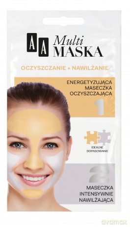 AA Multi Maska Maseczka na twarz oczyszczanie + nawilżanie 2x5 ml