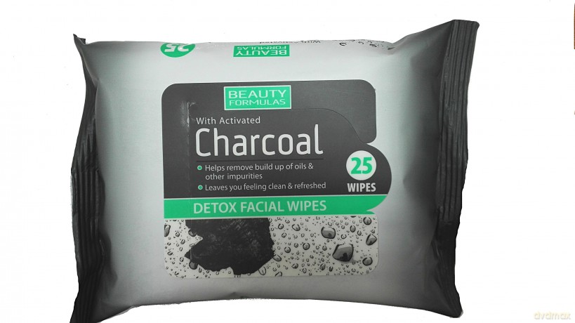 Beauty Formulas Charcoal Chusteczki oczyszczające z aktywnym węglem 1op.-25szt