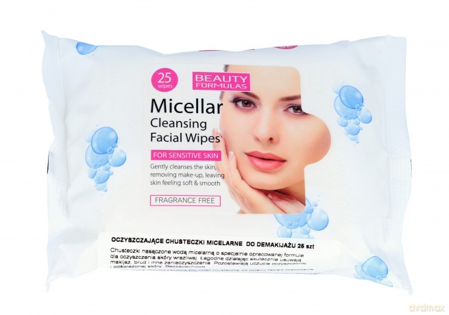 Beauty Formulas Micellar Cleansing Chusteczki micelarne do demakijażu 1op.-25szt