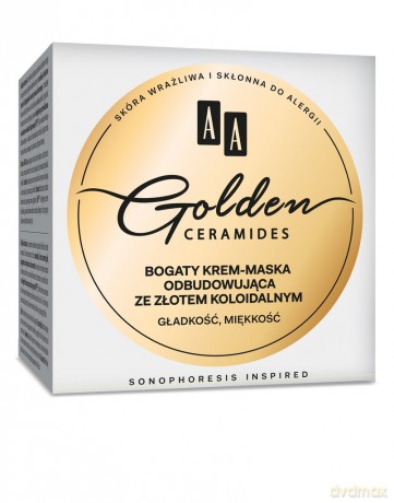 AA Golden Ceramides Krem-maska odbudowująca ze złotem koloidalnym 50 ml